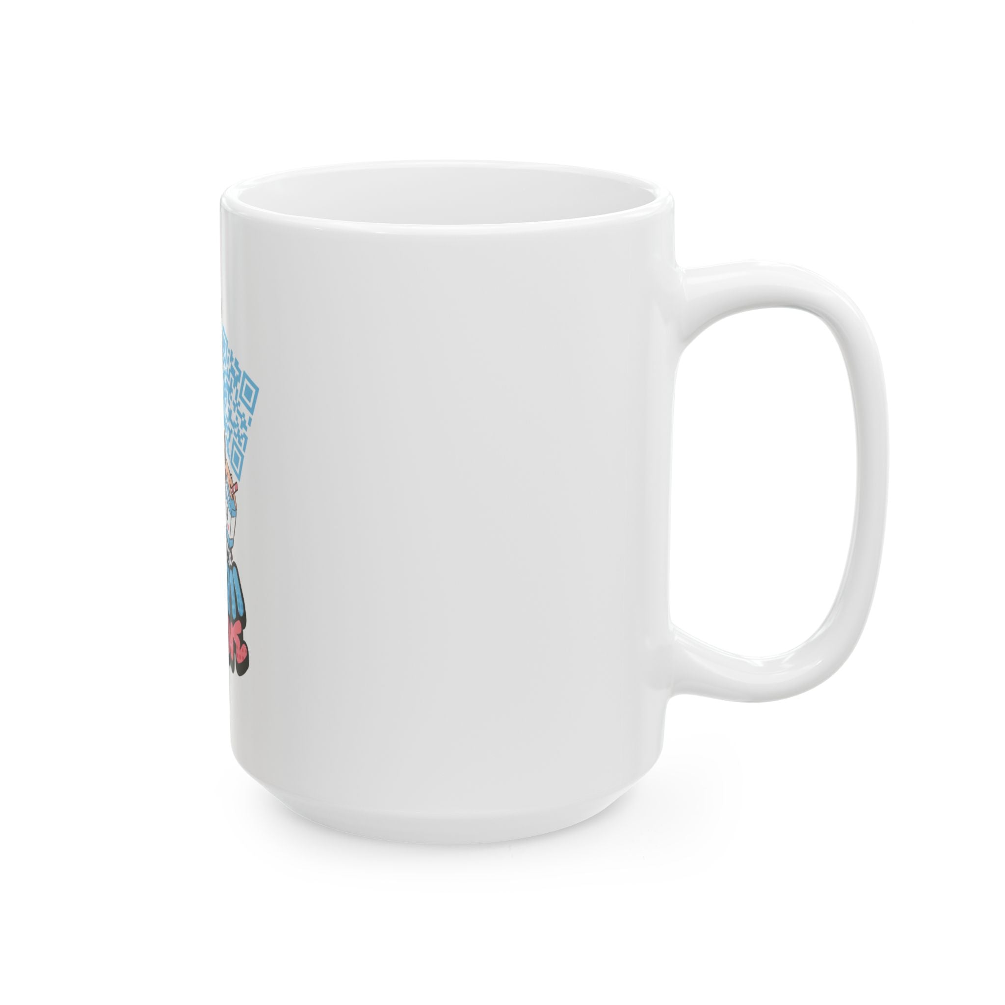97KawaiiKitsune Character QR Code Ceramic Mug (11oz, 15oz)