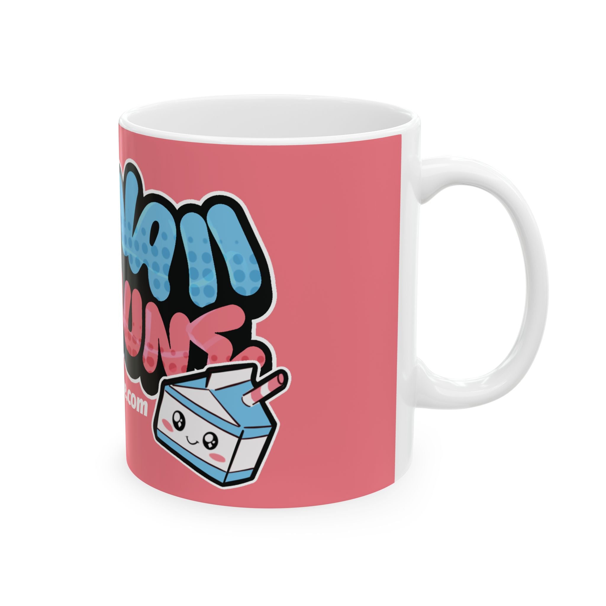 97KawaiiKitsune Pink Logo Ceramic Mug (11oz, 15oz)